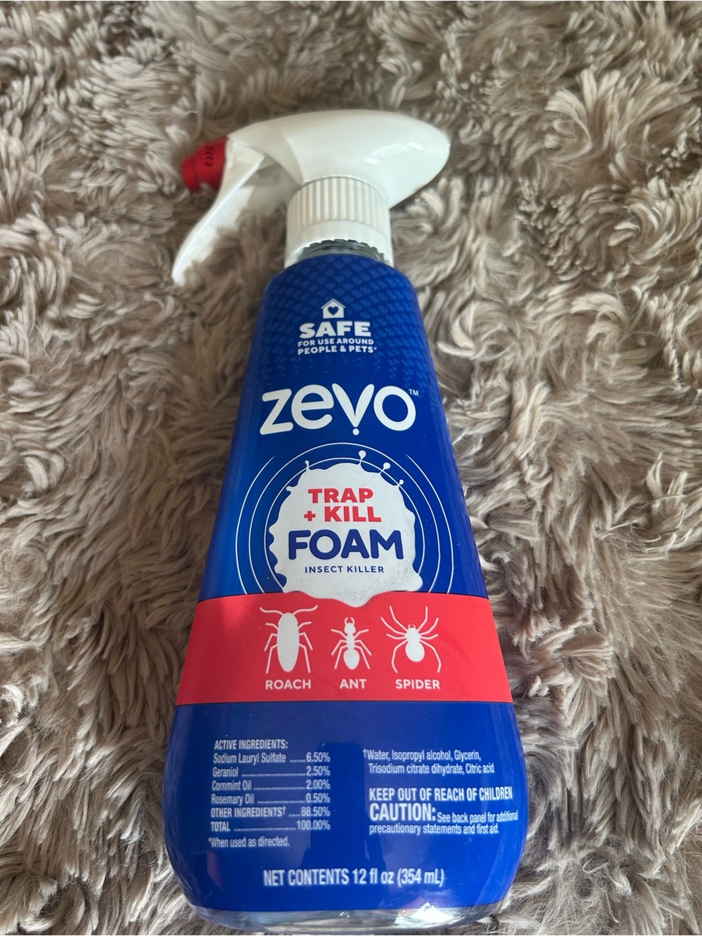Trap + Kill Foam Insect Killer Spray - Blue & Red